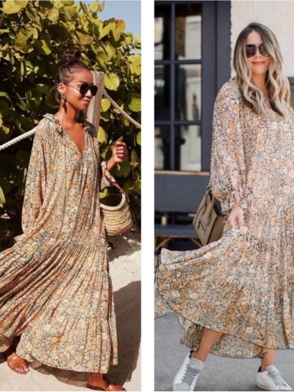 Free People Feeling Groovy Maxi Dress sz L NWT - Picture 11 of 11